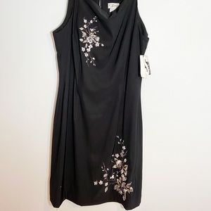 Black Embroidered Dress NEW WITH TAGS